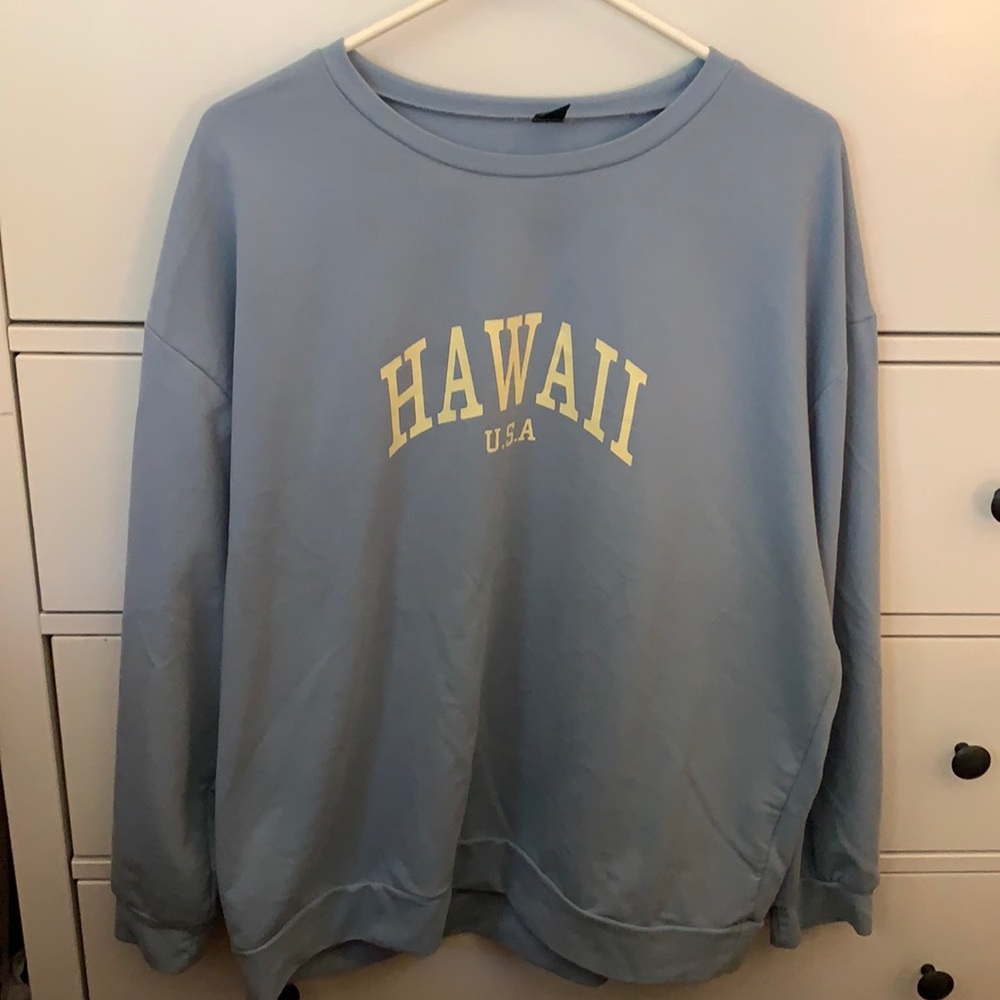 Light blue crew neck